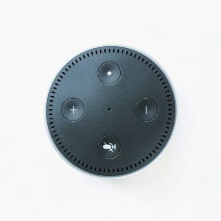 Amazon Echo Dot from above